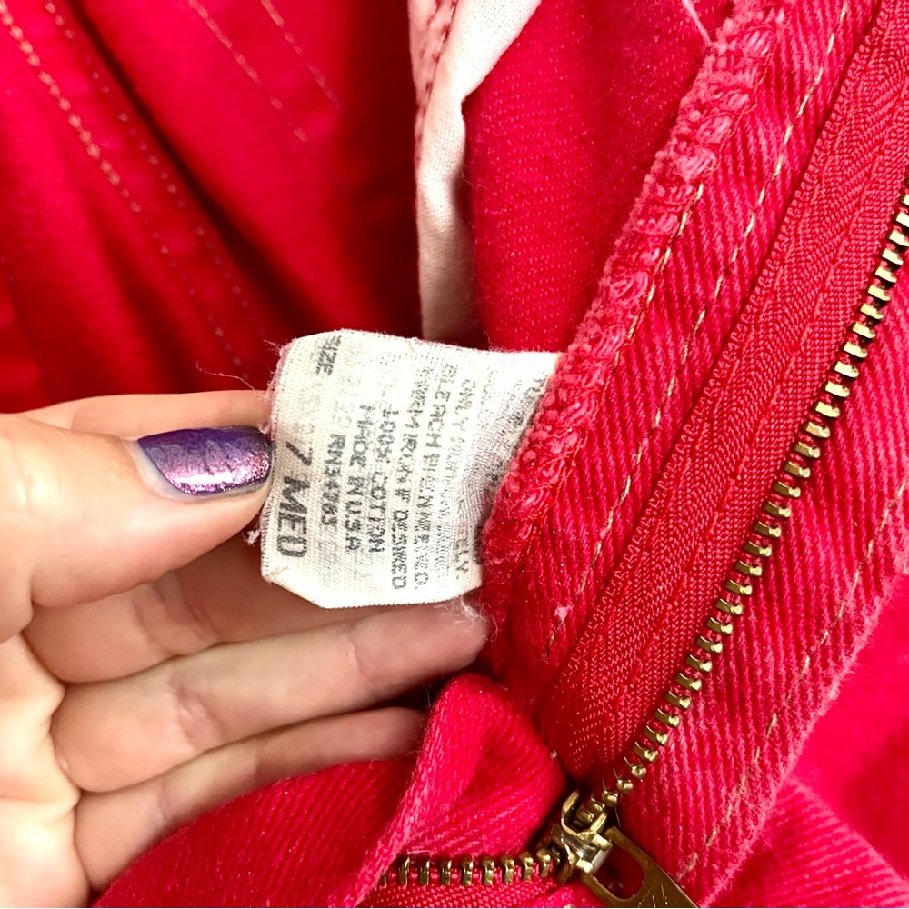 Vintage Riders Red Jeans - Picture 5 of 7